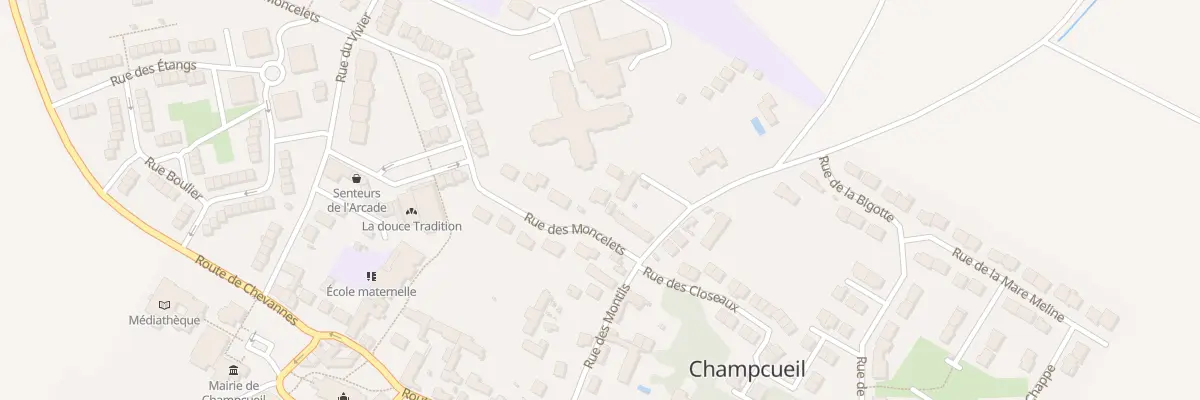 Plan du 55 Rue des Montcelets à Champcueil