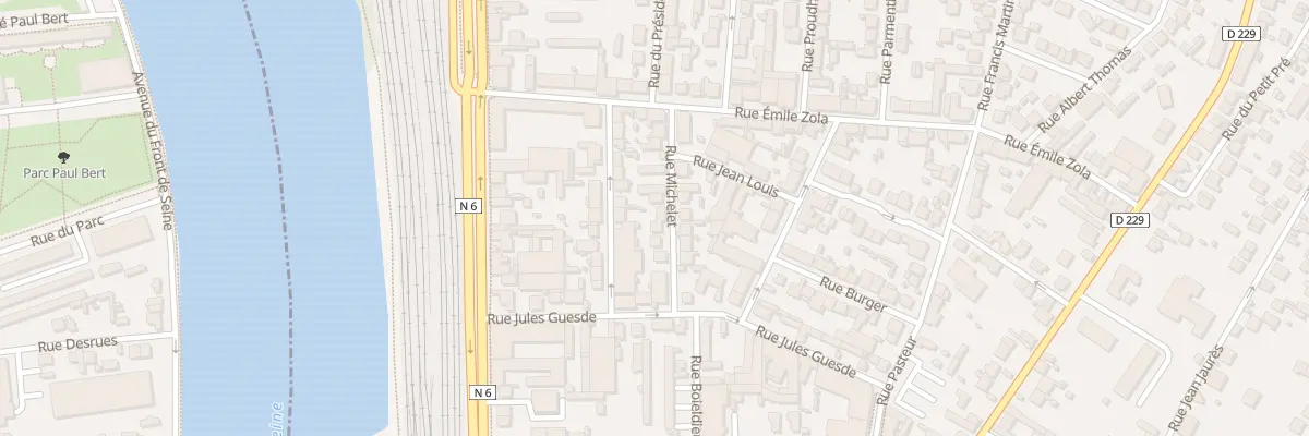 Plan du 7 Rue Michelet à Villeneuve-Saint-Georges