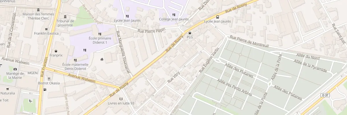 Plan du 62 Rue de Rosny à Montreuil