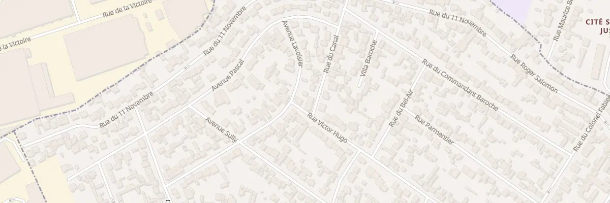 Plan du 1 Rue Du Canal à Drancy
