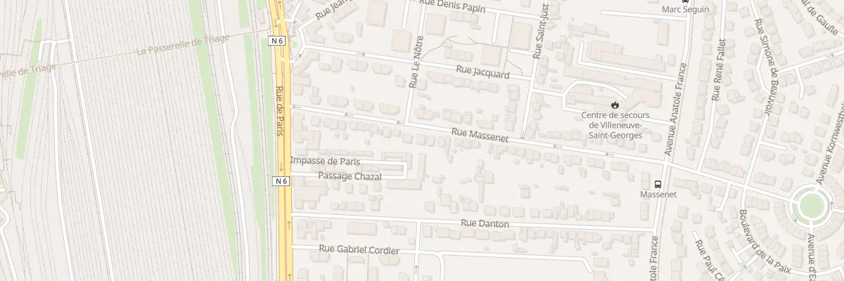 Plan du 24 Rue Massenet à Villeneuve-Saint-Georges