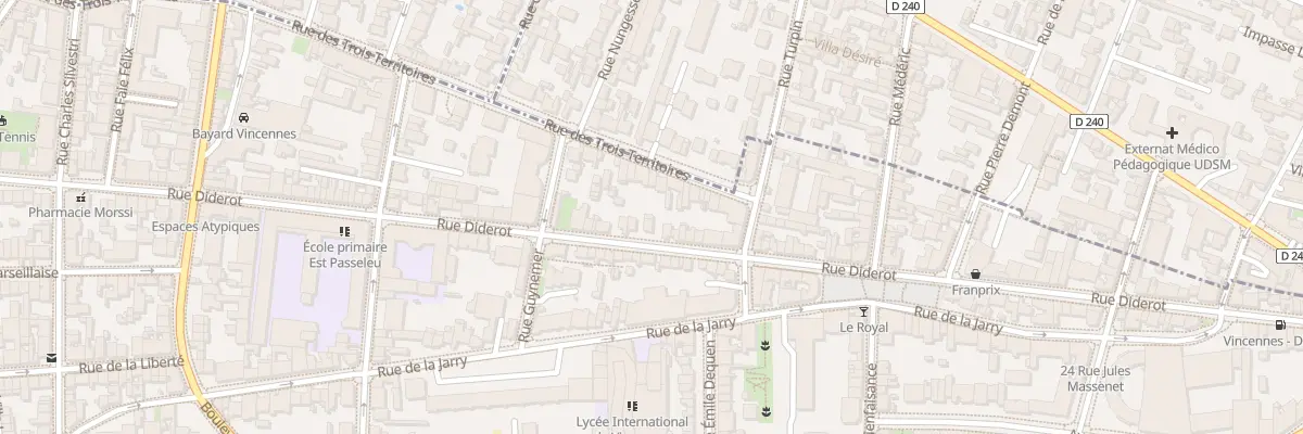 Plan du 159 Rue Diderot à Vincennes