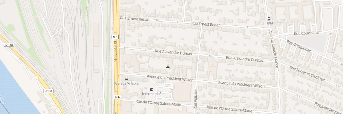 Plan du 28 Rue Alexandre Dumas à Villeneuve-Saint-Georges