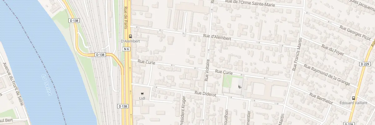 Plan du 17 Rue Curie à Villeneuve-Saint-Georges