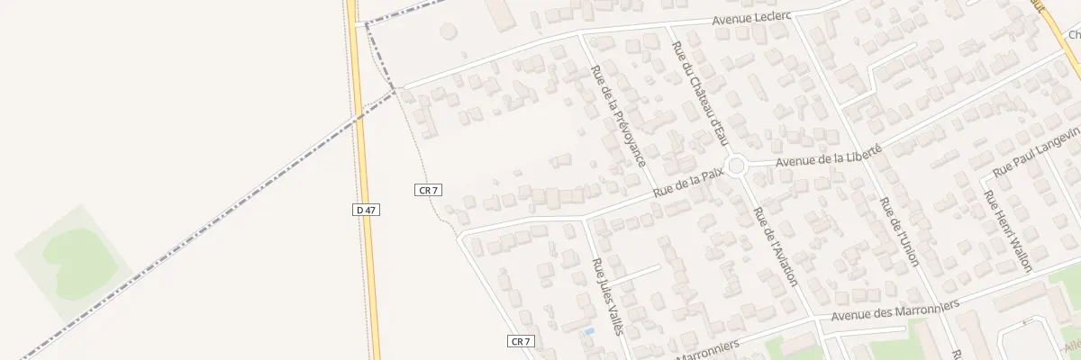 Plan du 20 Rue de la Paix à Goussainville