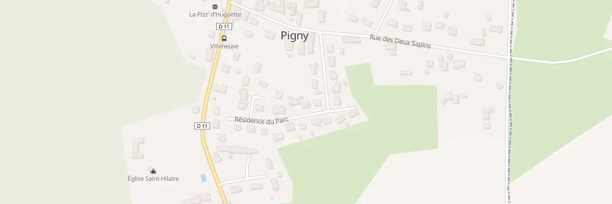 Plan du 25 Res du Parc à Pigny