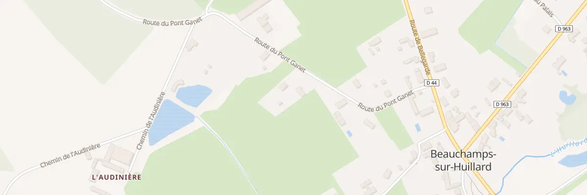 Plan du 9 Rte du Pont Ganet à Beauchamps-sur-Huillard