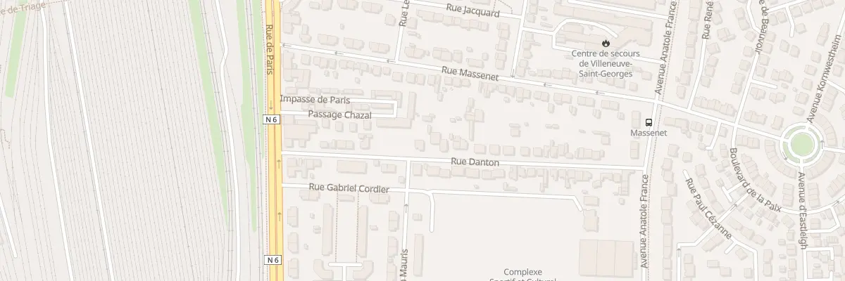 Plan du 21 Rue Danton à Villeneuve-Saint-Georges