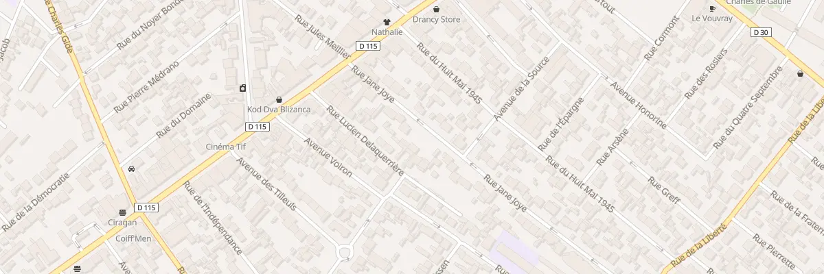 Plan du 20 Rue Jane Joye à Drancy