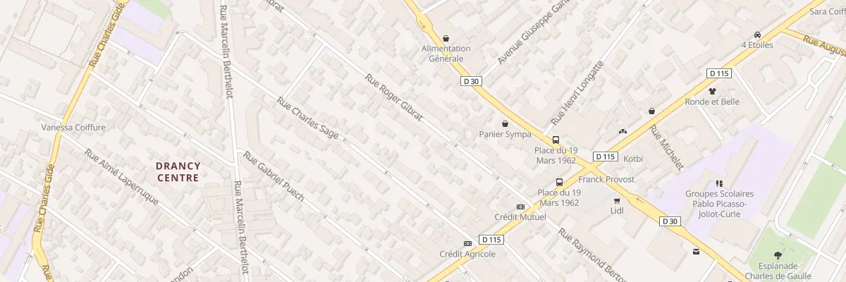 Plan du 52 Rue Roger Gibrat à Drancy