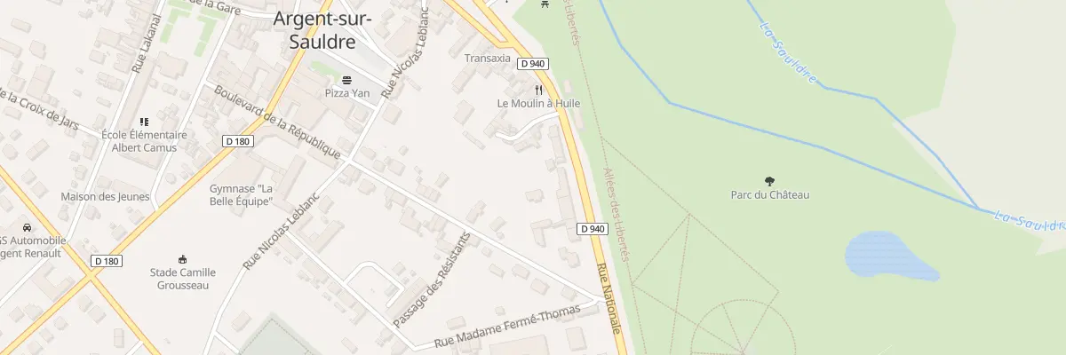 Plan du 23A Bd de la République à Argent-sur-Sauldre