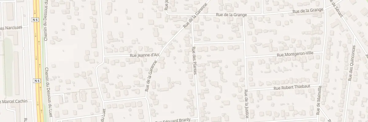 Plan du 16 Rue des Plantes à Montgeron