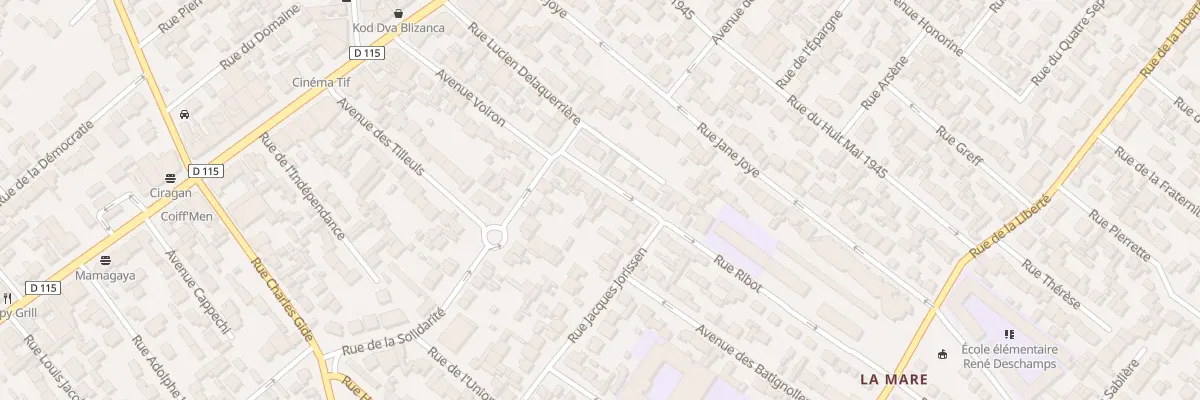 Plan du 10 Rue Ribot à Drancy