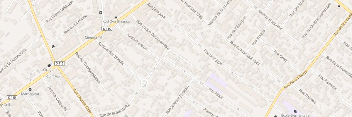 Plan du 5 Rue Ribot à Drancy