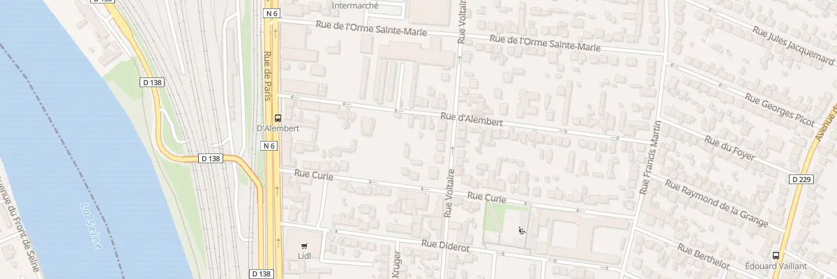 Plan du 18B Rue d’Alembert à Villeneuve-Saint-Georges
