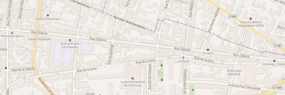 Plan du 146 Rue Diderot à Vincennes