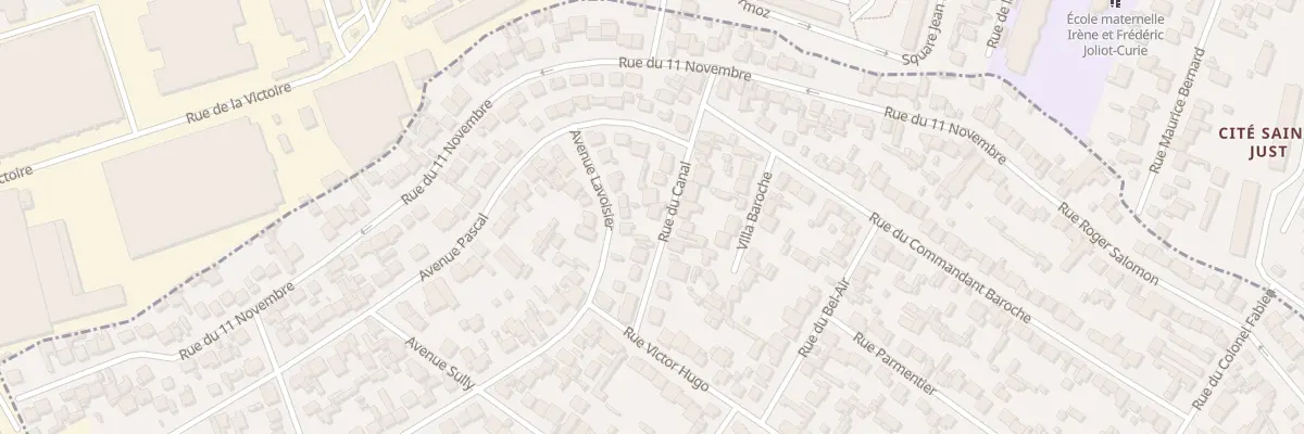 Plan du 13 Rue Du Canal à Drancy