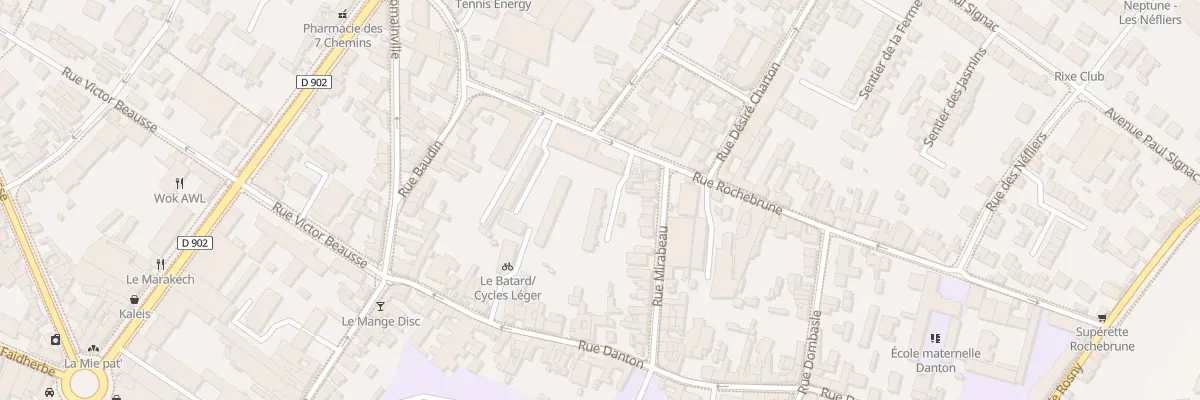 Plan du 16 Rue Rochebrune à Montreuil
