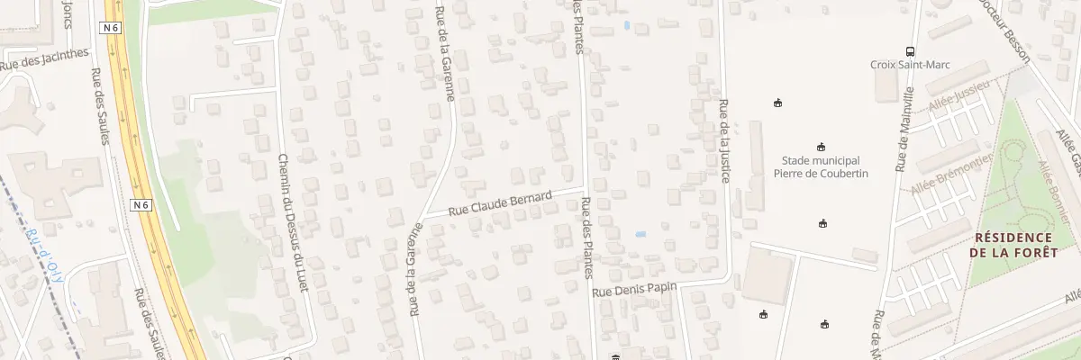 Plan du 3 Rue Claude Bernard à Montgeron
