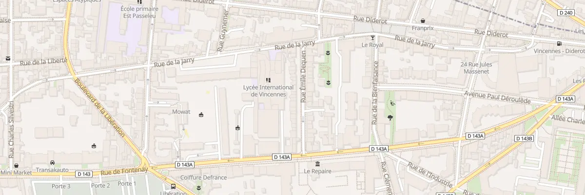 Plan du 17 Rue Emile Dequen à Vincennes