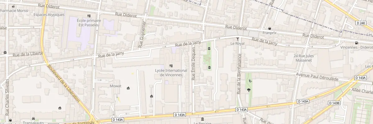 Plan du 29 Rue Emile Dequen à Vincennes