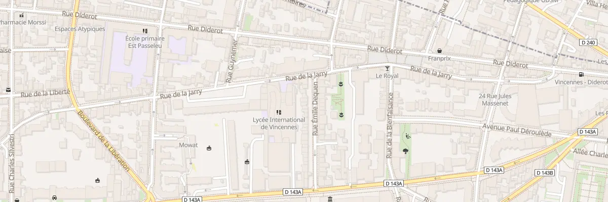 Plan du 31 Rue Emile Dequen à Vincennes
