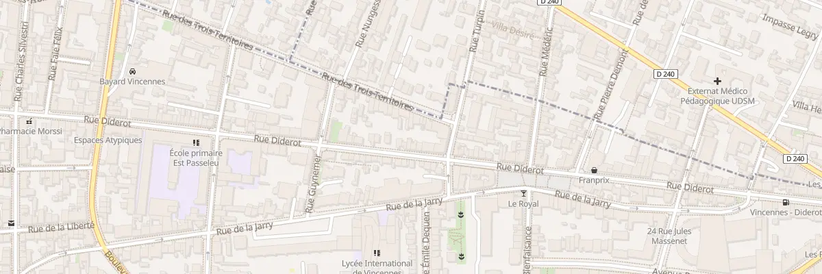 Plan du 167 Rue Diderot à Vincennes