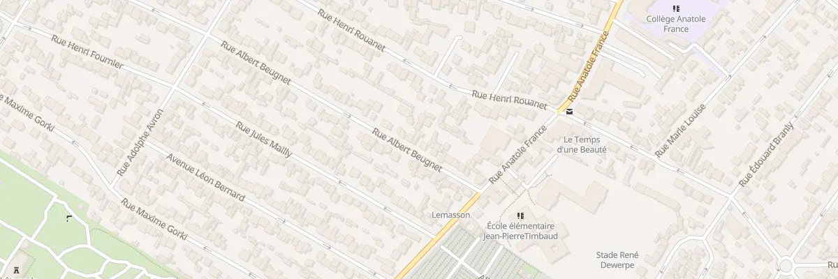 Plan du 20B Rue Albert Beugnet à Drancy