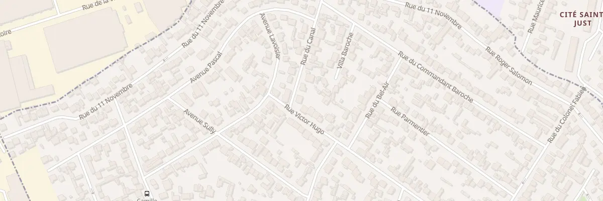 Plan du 2 Rue Du Canal à Drancy