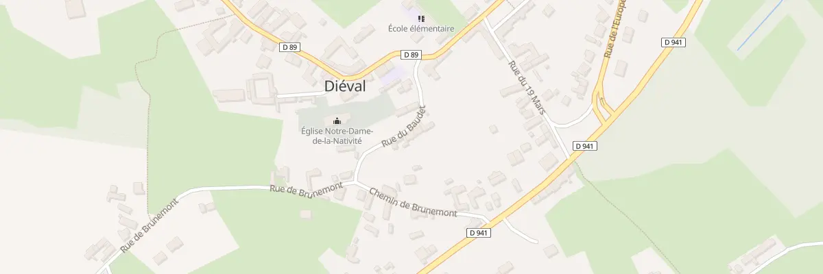 Plan du 87 Rle du Baudet à Diéval