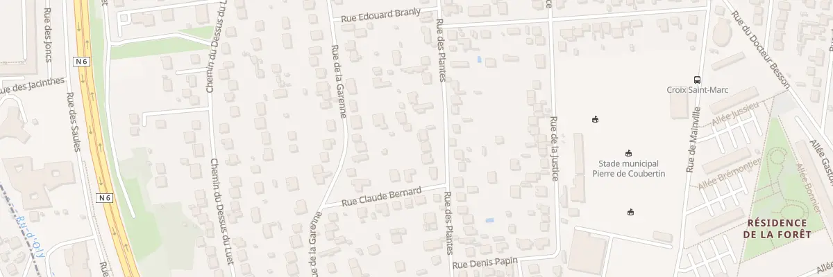 Plan du 64 Rue des Plantes à Montgeron