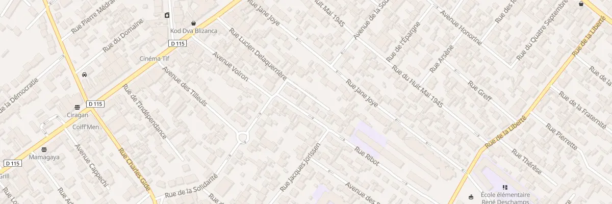 Plan du 9 Rue Ribot à Drancy