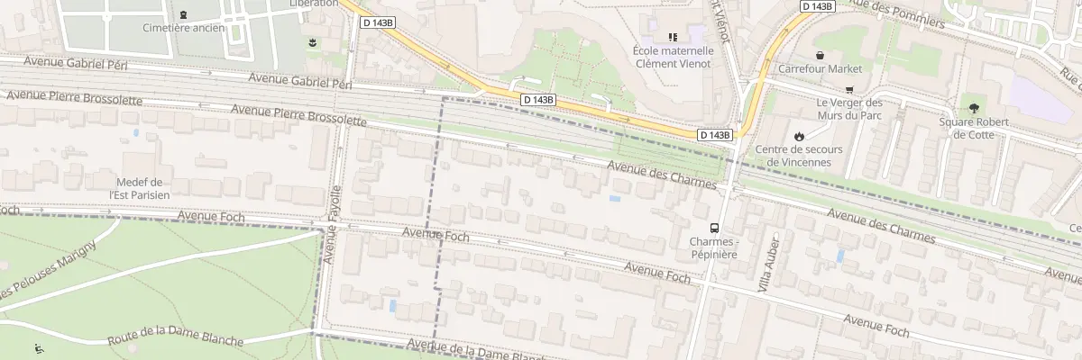 Plan du 93 Av des Charmes à Fontenay-sous-Bois