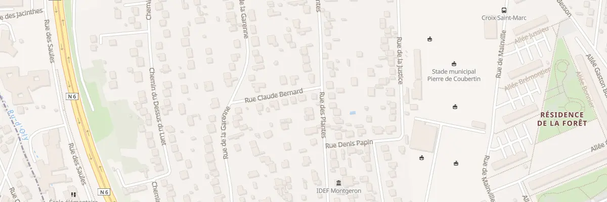 Plan du 4 Rue Claude Bernard à Montgeron