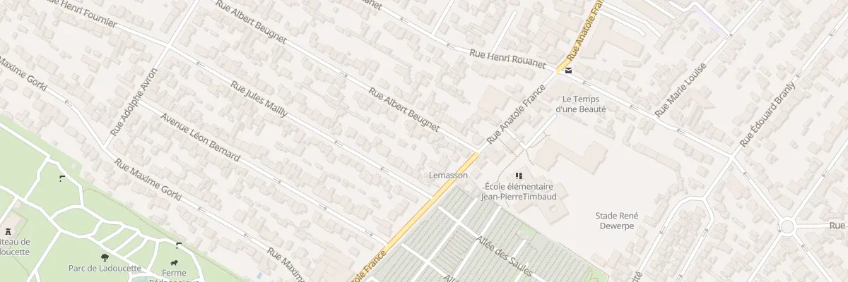 Plan du 11 Rue Albert Beugnet à Drancy