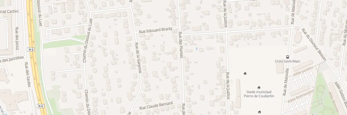 Plan du 58 Rue des Plantes à Montgeron