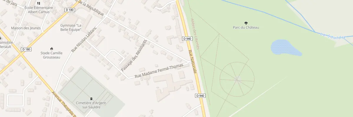 Plan du 34 Bd de la République à Argent-sur-Sauldre
