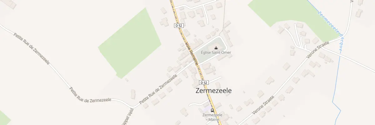 Plan du 1907 Voie Romaine à Wemaers-Cappel