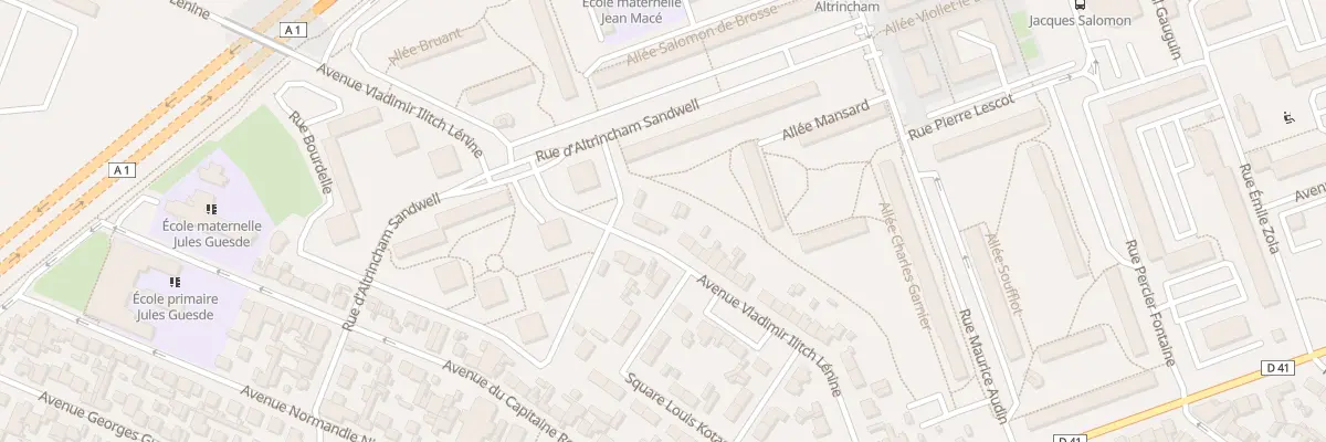 Plan du 38 Av Vladimir I Lenine au Blanc-Mesnil