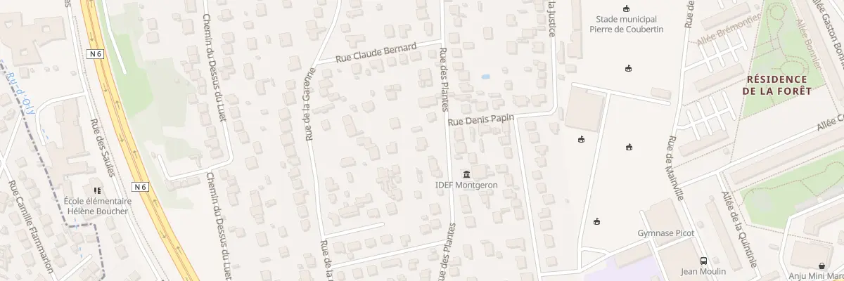 Plan du 90 Rue des Plantes à Montgeron