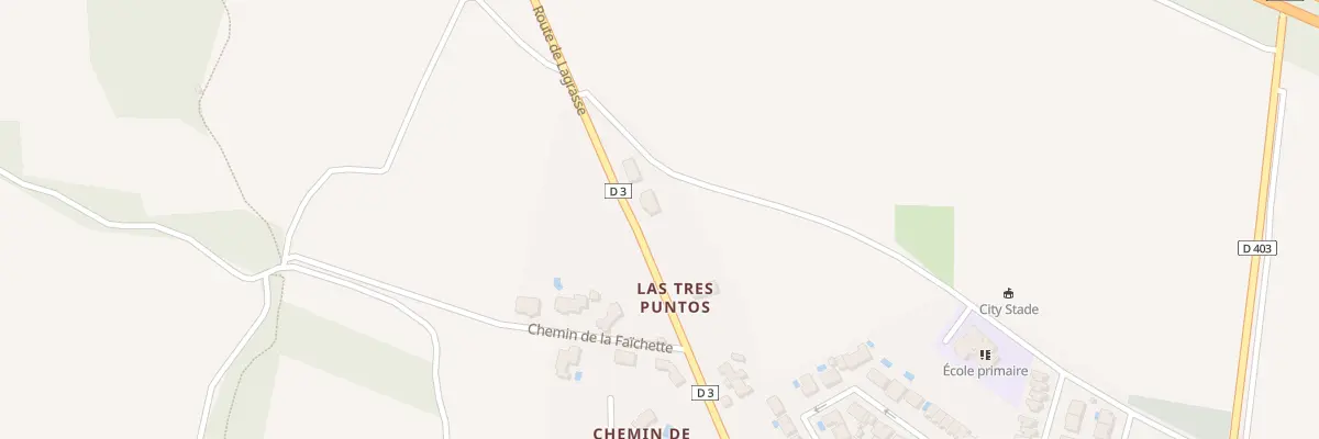 Plan de Las Tres Puntos à Fontiès-d’Aude
