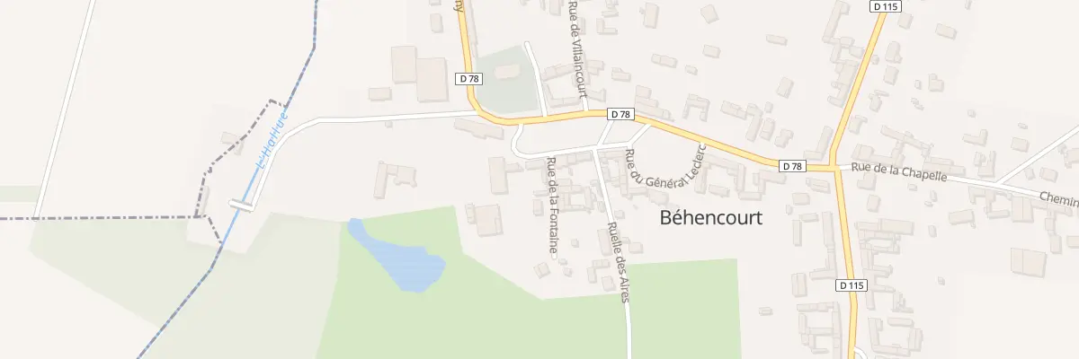 Plan du 6 Rue du Gen Leclerc à Béhencourt
