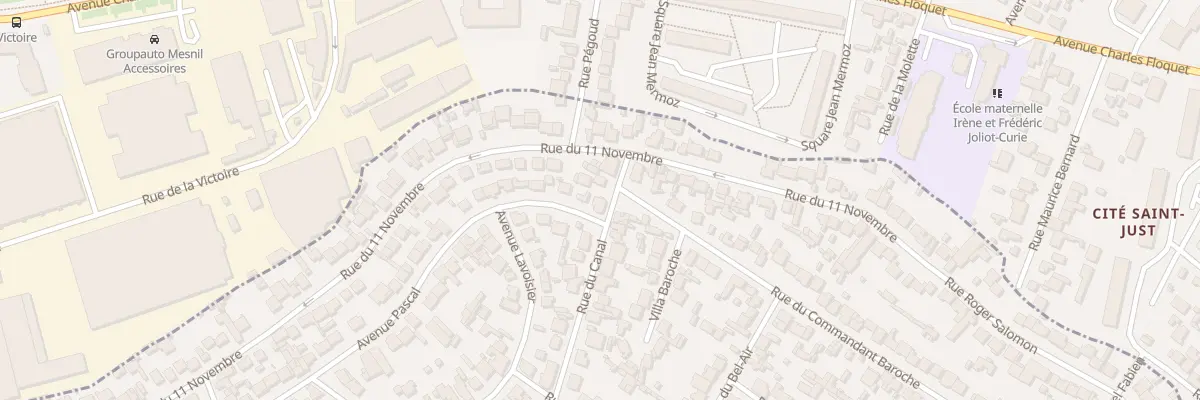 Plan du 25 Rue Du Canal à Drancy
