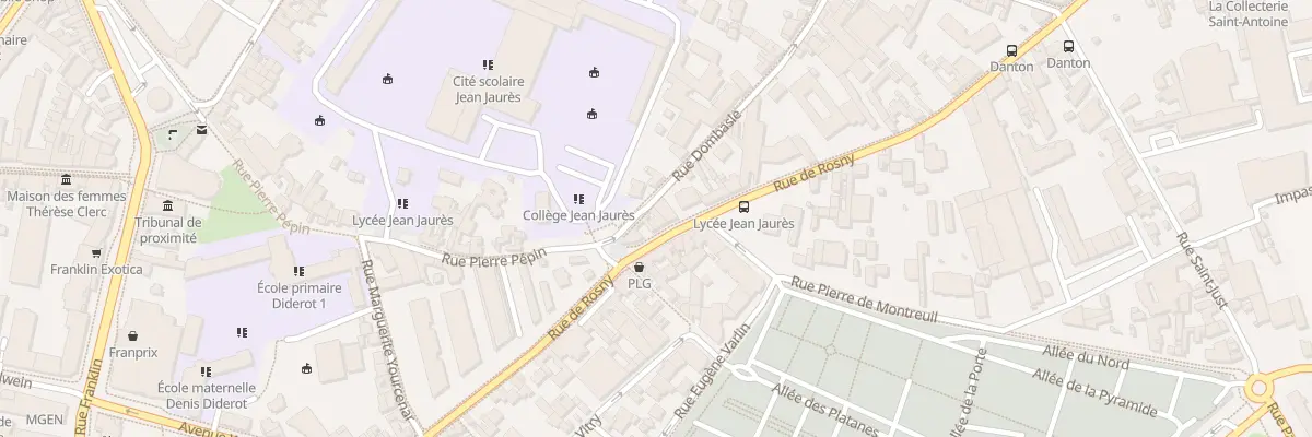 Plan du 83 Rue de Rosny à Montreuil