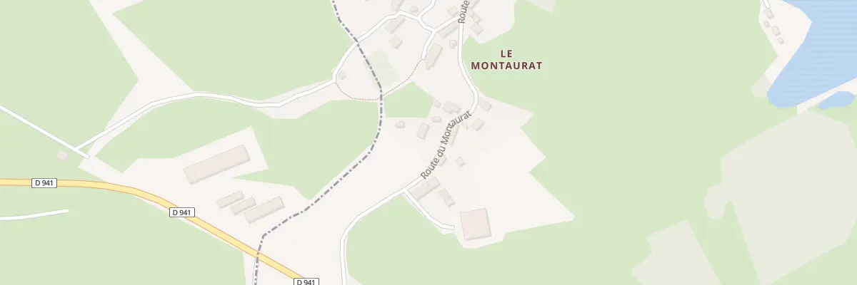 Plan du 1B Rte du Montaurat-Le Montaura à Mérinchal