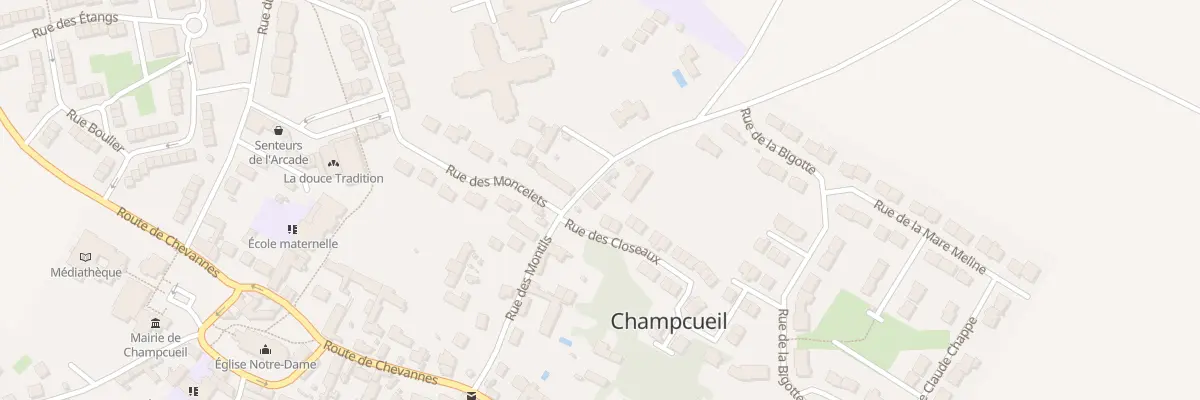 Plan du 39D Rue des Closeaux à Champcueil