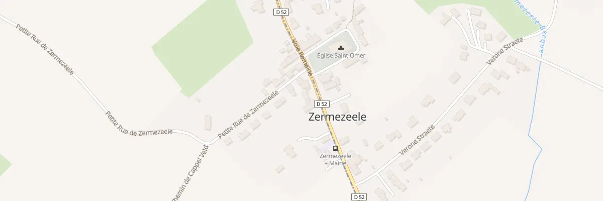 Plan du 1860 Voie Romaine à Wemaers-Cappel