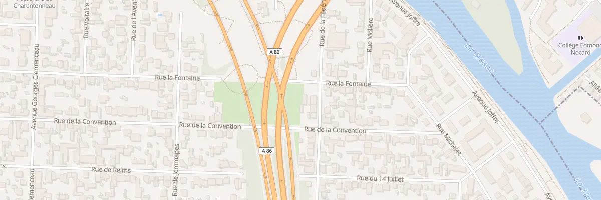 Plan du 25 Rue de la Fédération à Maisons-Alfort