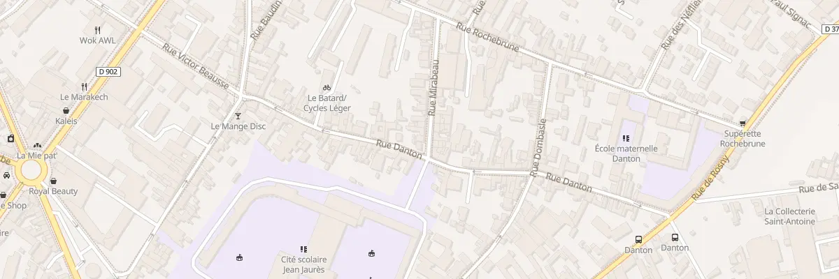 Plan du 1B Rue Mirabeau à Montreuil