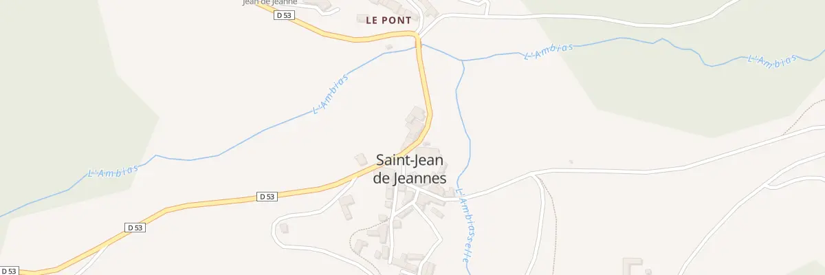Plan du 5270 Saint Jean de Jeannes à Paulinet